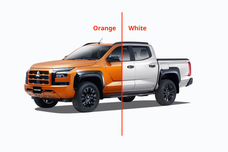 Digital Manipulating Colours from Orange To White with the same highlights and position